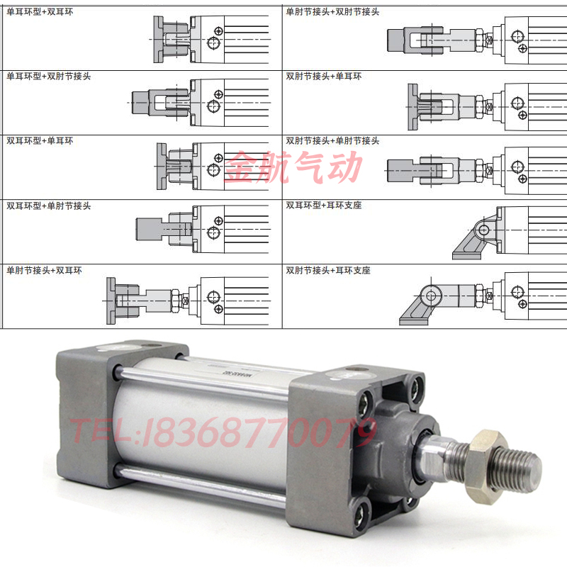 SMC标准方形气缸MB1B/MDB1B32-25/50/75/100/125/150/345678900 Z-图0