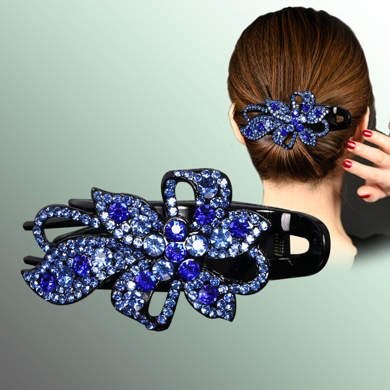 后脑勺发夹女中老年妈妈复古鸭嘴夹头饰碎发发饰盘头发发卡水鱼夹,淘宝优惠券,粉丝福利购,淘宝优惠卷