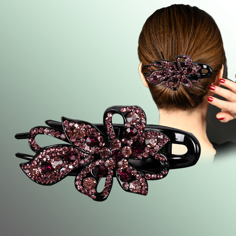 后脑勺发夹女中老年妈妈复古鸭嘴夹头饰碎发发饰盘头发发卡水鱼夹,淘宝优惠券,粉丝福利购,淘宝优惠卷