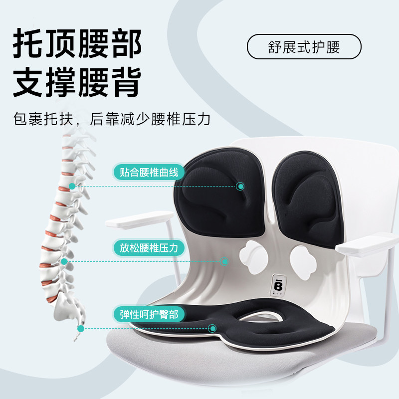 2件装bkt护腰靠背垫电脑椅子沙发椅学生办公椅办公室汽车坐垫久坐,淘宝优惠券,粉丝福利购,淘宝优惠卷