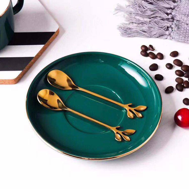 星悦 北欧咖啡杯碟套装 简约奢华小咖啡杯陶瓷礼品水杯子logo定制,淘宝优惠券,粉丝福利购,淘宝优惠卷