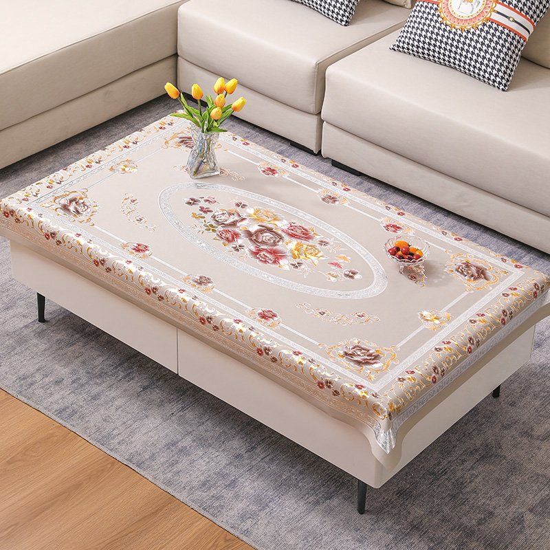 2022新款烫金免洗防油茶几餐桌布 本知桌布