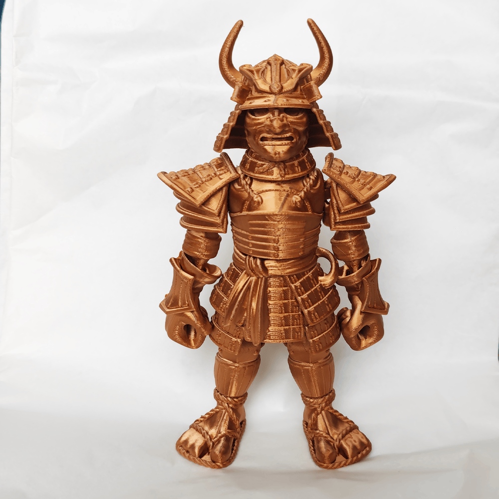 3D打印关节可动古装鬼面武士人偶模型白模手办微缩小人玩具摆件 - 图0