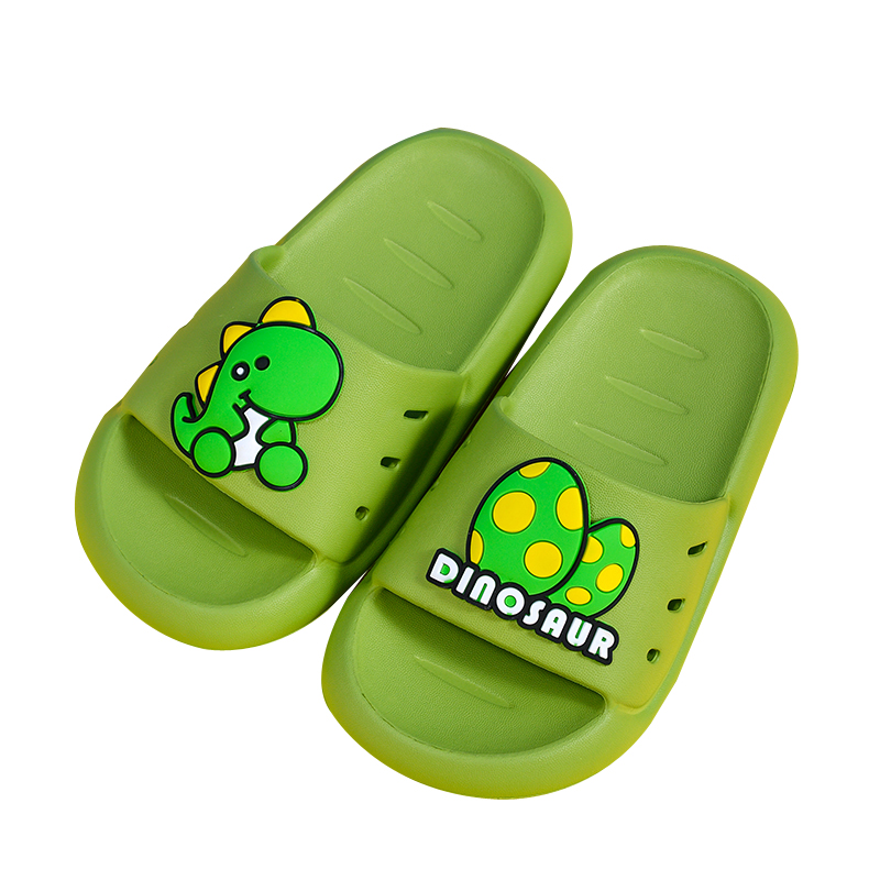 儿童拖鞋夏男女宝宝中大童小孩居家洗澡外穿防滑软底卡通恐龙凉拖
