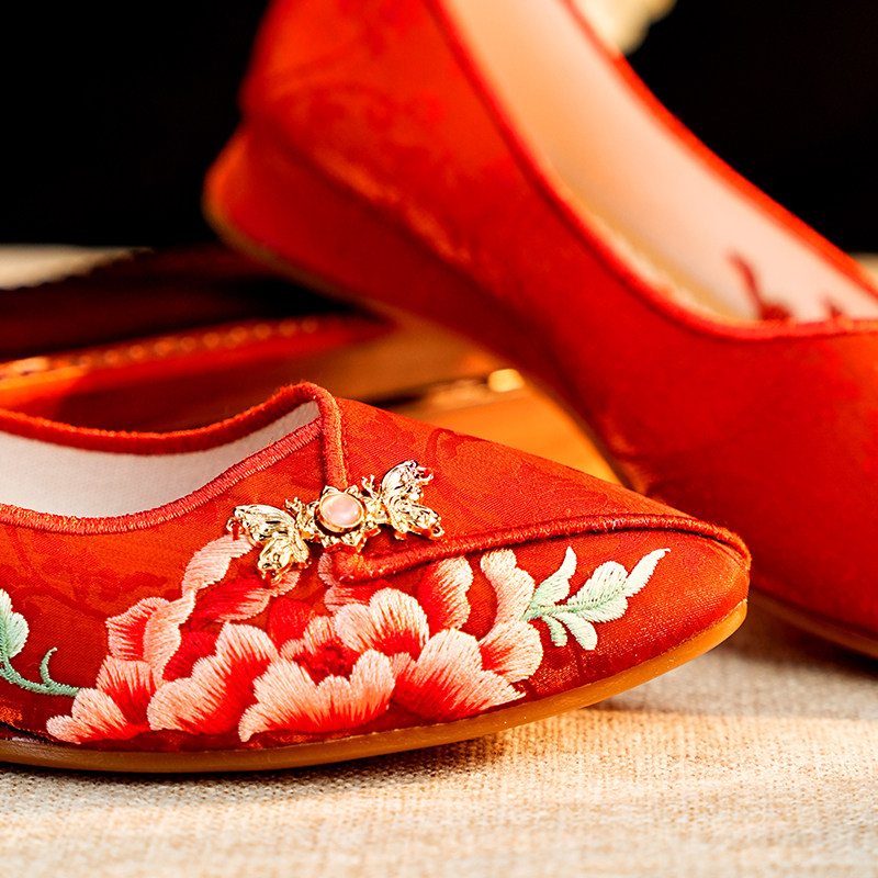 老北京布鞋女款新中式鞋子旗袍鞋民族风浅口软底一脚蹬手工绣花鞋,淘宝优惠券,粉丝福利购,淘宝优惠卷