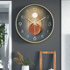 Fashion curved glass wall clock 180 to tell the time