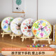 Hand-painted DIY graffiti wall clock round decoration