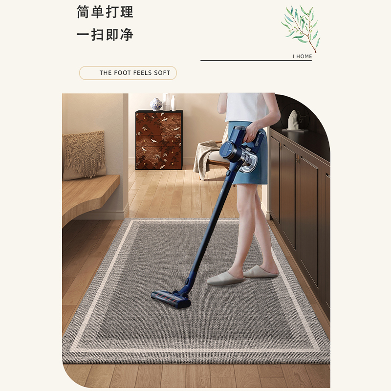 定制地垫入户门垫进门2025新款高级感大门口防滑玄关脚垫客厅地毯 - 图1
