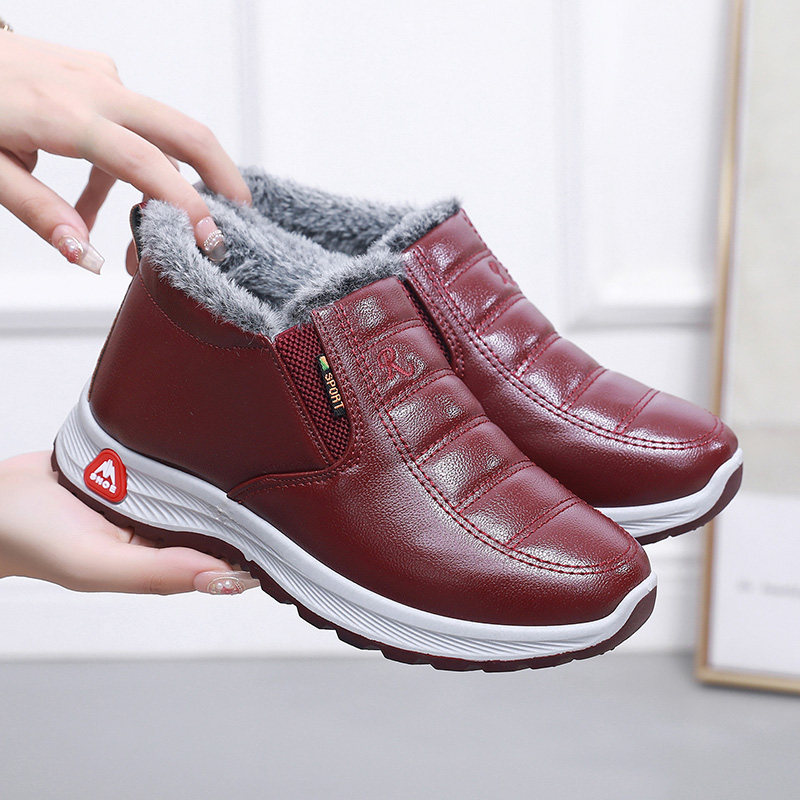 冬季老北京布鞋棉鞋女加绒加厚平底妈妈老人鞋防水防滑保暖雪地靴,淘宝优惠券,粉丝福利购,淘宝优惠卷