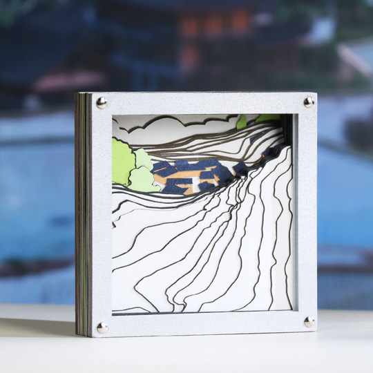 民族风冰箱贴苗族非遗蜡染纹样苗银立体冰箱贴贵州文创礼物纪念品