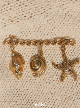 waki 复古海洋 多元素胸针 Vintage Ocean Brooch