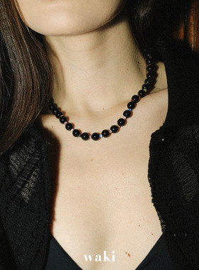 waki 鸡蛋花之夏/彩虹海岸 彩色可爱小花度假感手工串珠项链