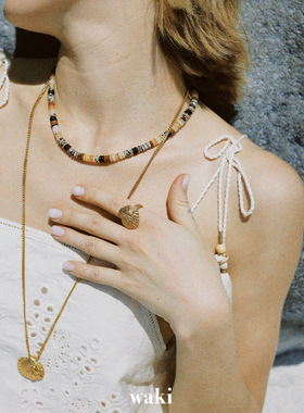 waki 里斯本日落 Lisboa Sunset 度假感手工串珠项链