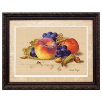 Original cross embroidered embroidered picture Self-worthy electronic drawings PDF format Jingmatter fruit restaurant grapes