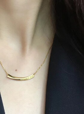 法国coopkoop微笑项链年新款时尚简约百搭轻奢小众设计锁骨链