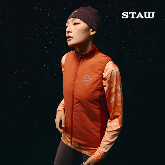 STAW Primaloft 40G etiqueta dorada P algodón inductor de calor chaqueta de chaleco de algodón deportivo cálido para correr