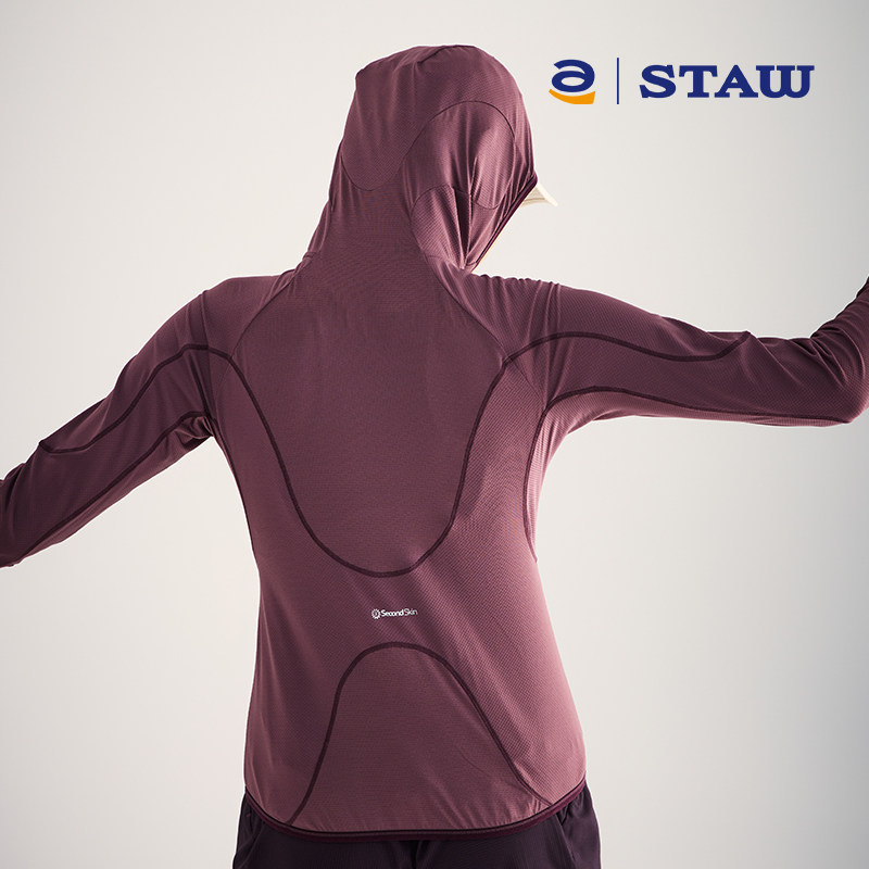 STAW世拓城市运动针织夹克UPF50+防晒衣吸湿排汗速干户外跑步外套,淘宝优惠券,粉丝福利购,淘宝优惠卷