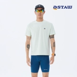 STAW Антибактериальная спортивная быстросохнущая футболка для тренировок, защита от солнца, короткий рукав, для бега