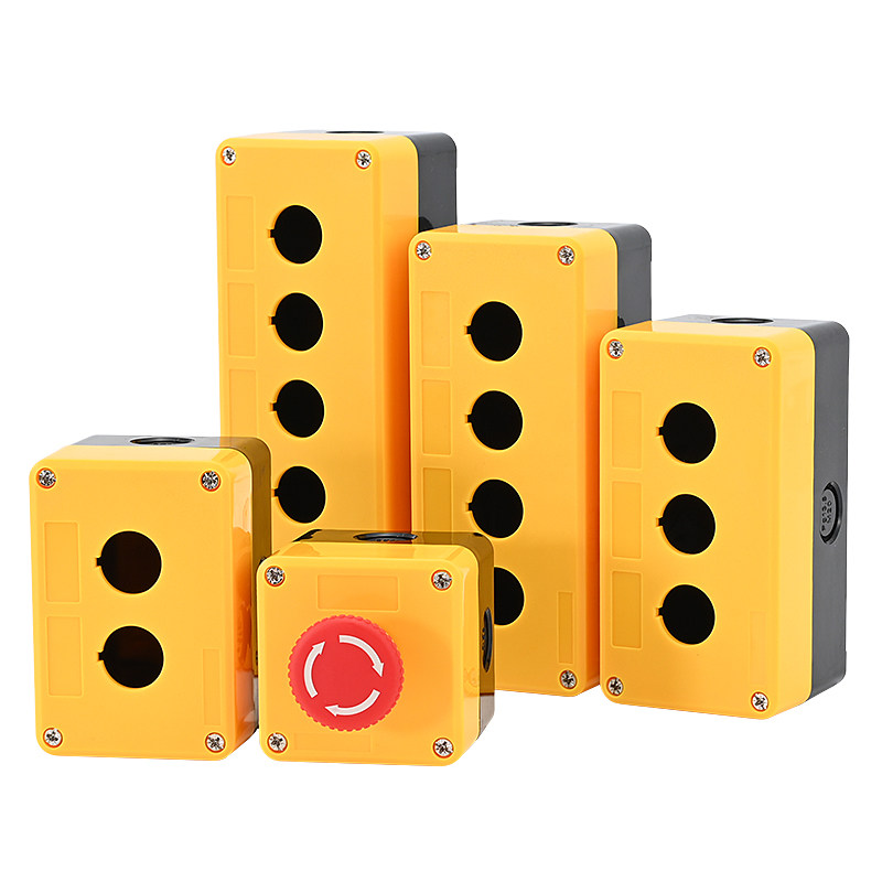 防水按钮盒开关控制箱 工业开关急停指示灯塑料壳体12345孔位22mm,淘宝优惠券,粉丝福利购,淘宝优惠卷