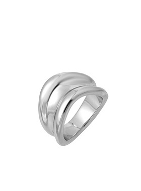 【吴昕同款】3E JEWELRY 曲线系列 曲线扭转戒指金色银色