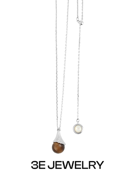 大地之泪系列 天然青金石虎眼石红玛瑙黑玛瑙白贝母 可调节长度