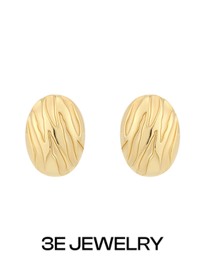 3E JEWELRY 川澜虎迹形耳钉原创设计小众设计师高级感百搭耳饰
