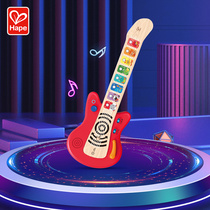 hape intelligent remix touch guitar children musical instrument baby enlightenment puzzle music toy boy girl presents