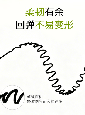 高颅顶波浪防滑发箍压碎发整理器