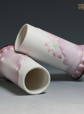 粉莲系列供香筒锵锵陶瓷中式风
