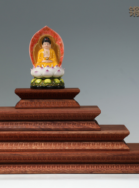 锵锵实木雕刻工艺品底座木质长方形花瓶奇石头实木加高摆件底座