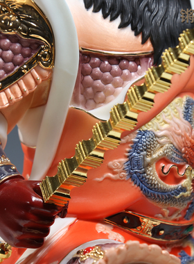锵锵陶瓷武财神赵公明摆件