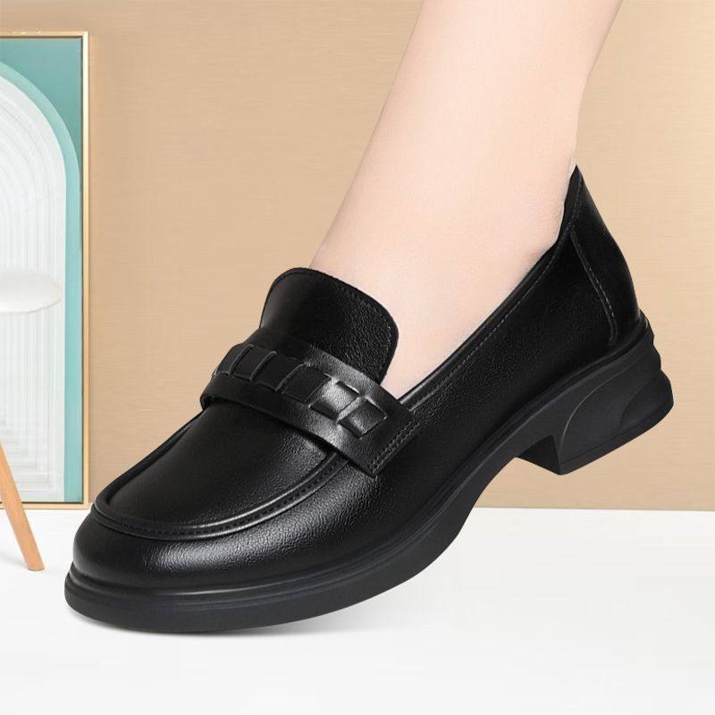 轻便舒适耐磨深口单鞋通勤粗跟女乐福鞋防滑工作鞋软底小皮鞋女鞋,淘宝优惠券,粉丝福利购,淘宝优惠卷