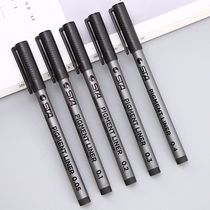 Statick Thread Pen Comic Sketch Sketching Thread Needle Tube Pen Action Comic Design Hand-painted Black Soft Pen Waterproof
