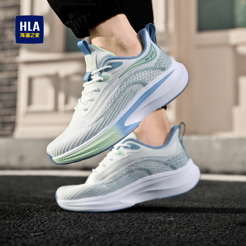 海澜之家男鞋2025新款夏季飞织网面休闲运动鞋男士软底跑步鞋子男 - 图2