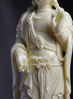 跨境象牙果普慈观音 观世音菩萨家居礼佛摆件包装礼盒