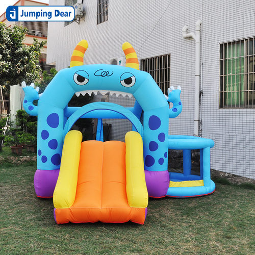 国标跳迪儿童充气城堡怪兽滑梯户外中小型蹦蹦床亲子互动玩具游乐 - 图2