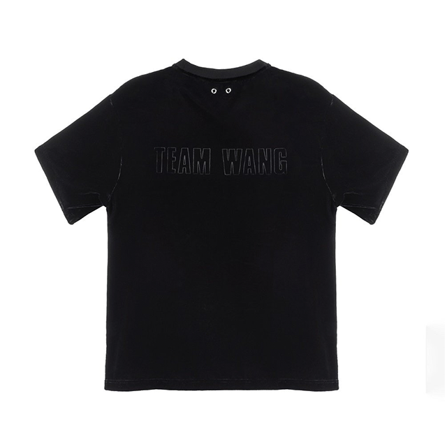 丝绒款王嘉尔 TEAM WANG COOKIES T-SHIRT短袖男女同款-图0