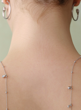 Neverfar自然之愈系列月光贝纹身体链满天星项链女款胸链身体链