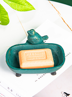 Sungmor铸铁欧式肥皂盒摆件