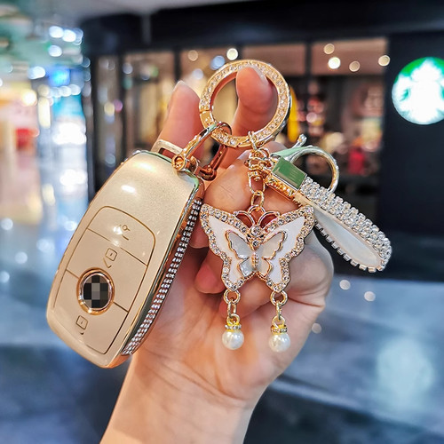 适用25款奔驰glc300l钥匙套新c260l女c200l壳扣s450包E300L车eqe - 图3