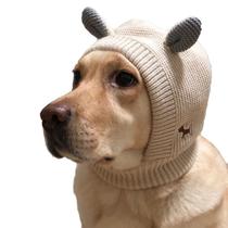 Dog knit cap autumn winter warm hat in large canine teddy gold wool garnded rabbit son Labrador anti-wind hat