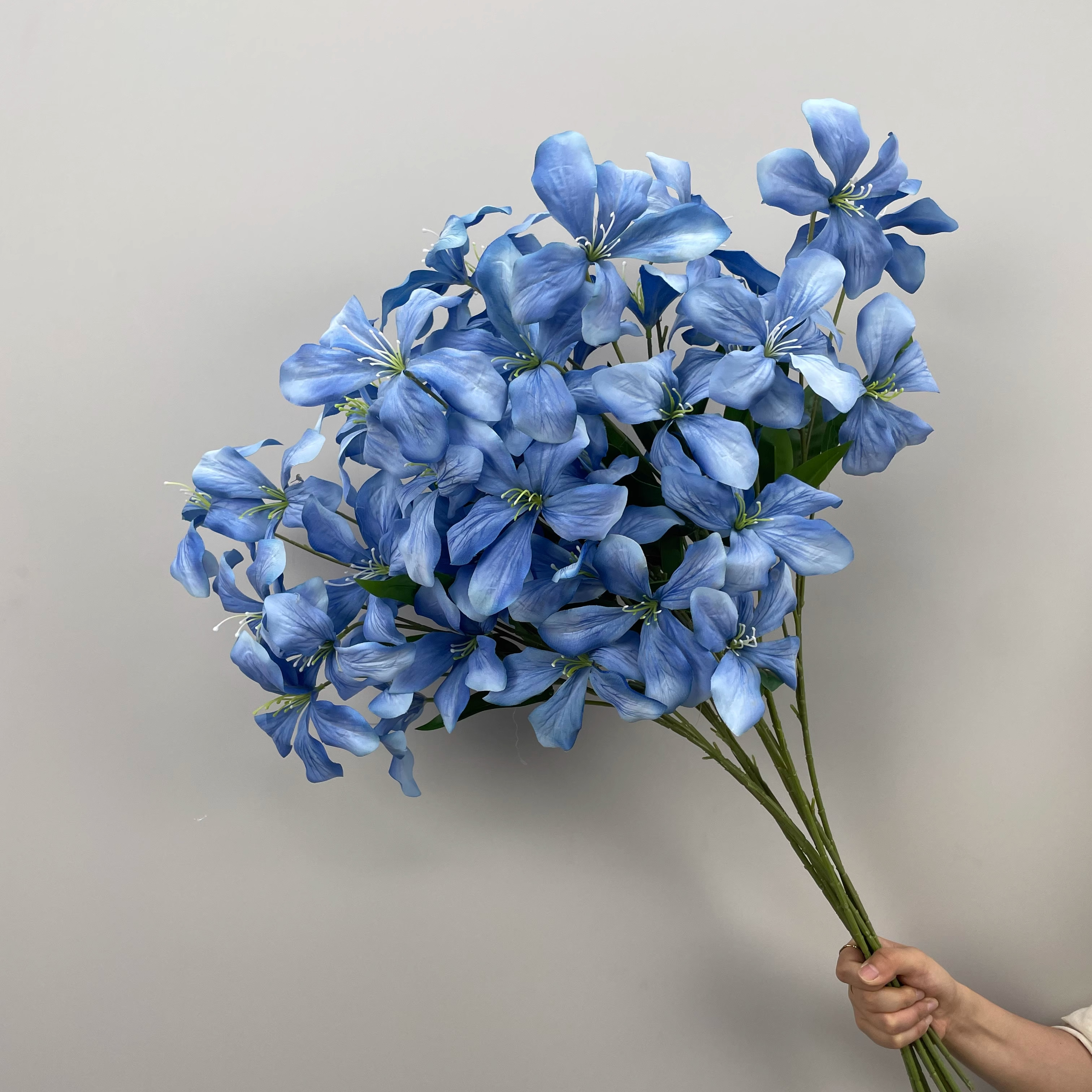 雾蓝色仿真花花艺婚礼花材婚庆绢花雾霾蓝婚庆道具装饰假花拱门花,淘宝优惠券,粉丝福利购,淘宝优惠卷