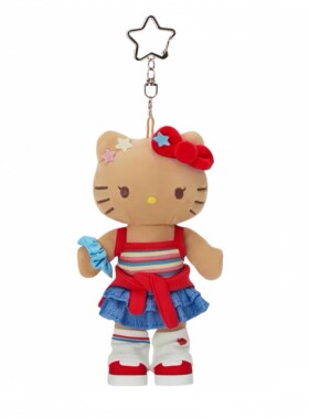 日本ULALOV高颜值kitty追星时间背带裤kt玩偶包包睡衣毛绒挂件女