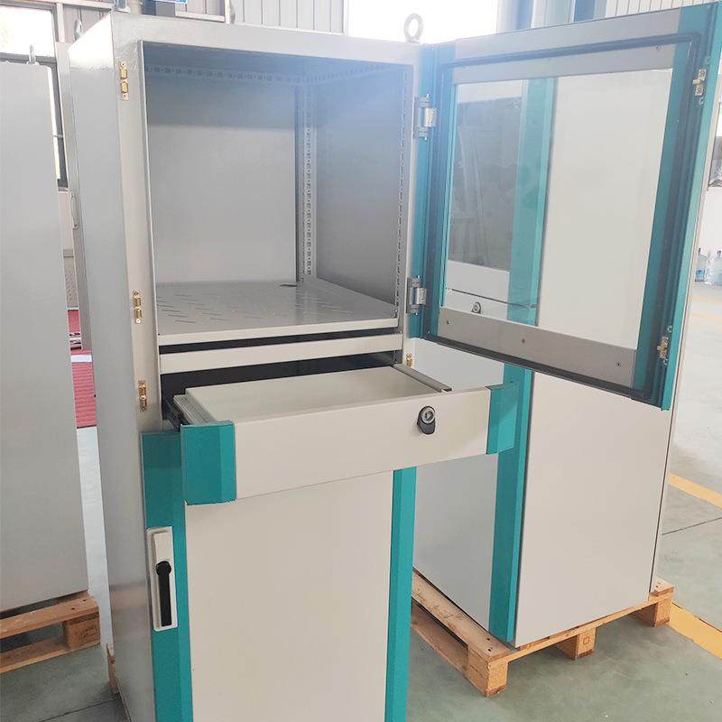 豪华绿边PC电脑柜立式带轮可移动电脑防尘工控机柜plc电气控制柜,淘宝优惠券,粉丝福利购,淘宝优惠卷