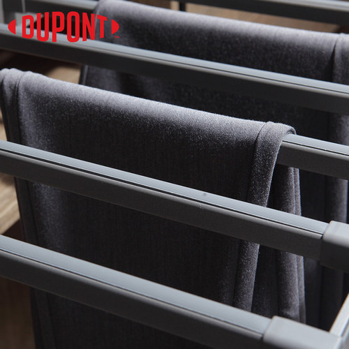 杜邦裤架伸缩衣柜家用伸缩裤架抽拉内置抽拉式顶装裤抽架滑轨衣架 - 图2