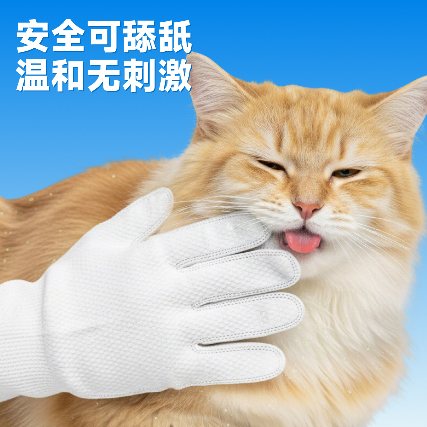 宠物免洗手套清洁湿巾狗狗专用猫咪除臭免洗澡去油干洗洗猫神器 - 图1