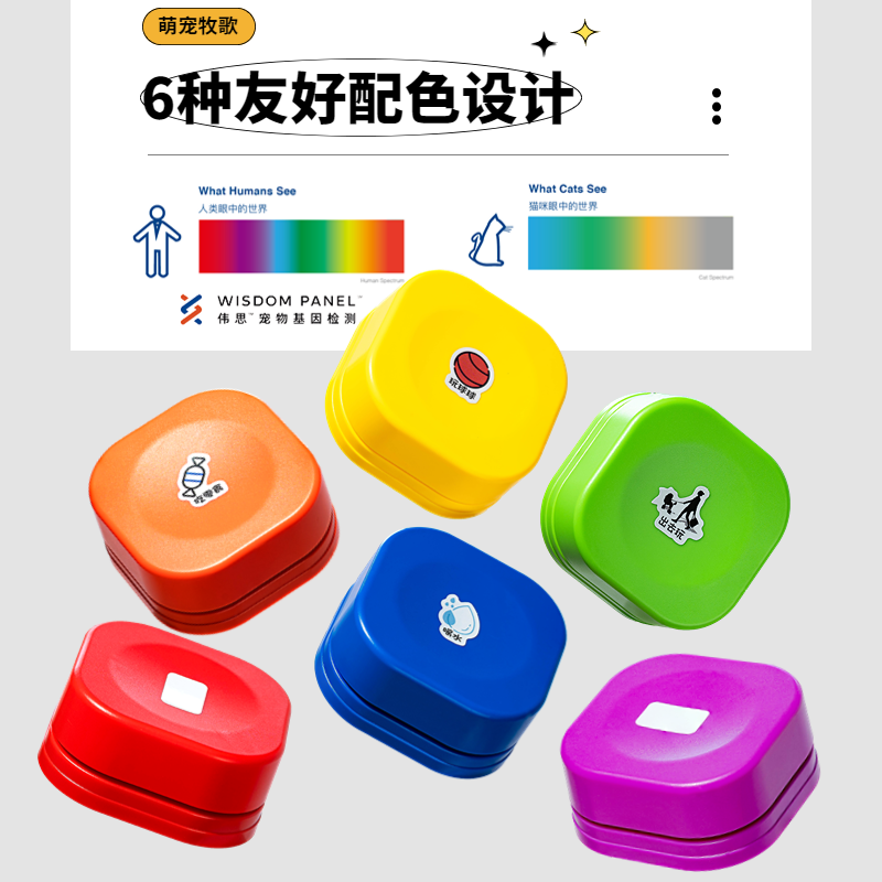 狗狗按钮说话宠物交流按钮训狗神器训练猫咪按键发声器录音沟通语-图1