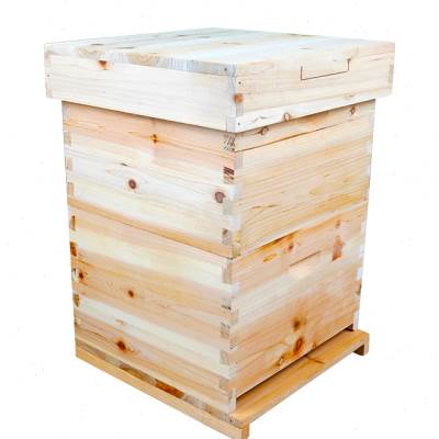 靳国宝中蜂蜂箱杉木双层标准蜂箱高箱全套蜂具蜜蜂蜂箱养蜂工具