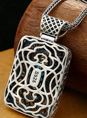 万佛朝宗天珠转动吊坠饕餮国潮新