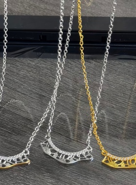 蕾丝裙边系列双色项链